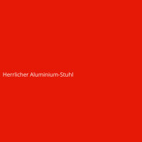 Herrlicher Aluminium-Stuhl