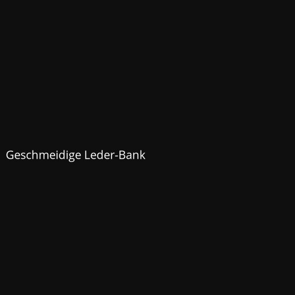 Geschmeidige Leder-Bank