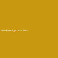 Geschmeidige Leder-Bank