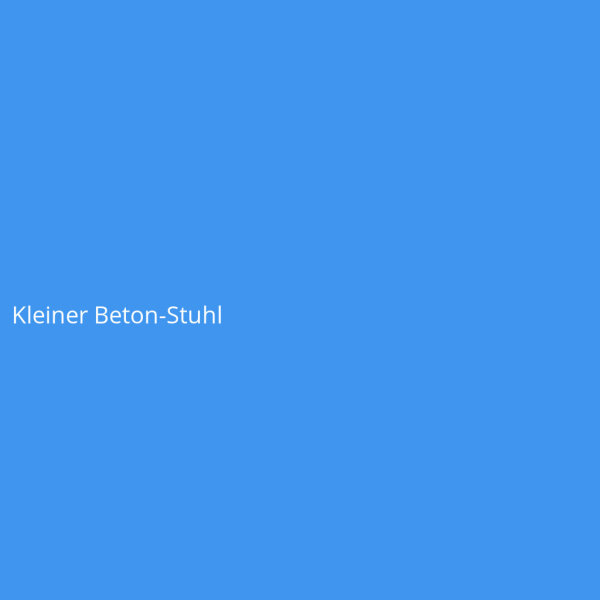 Kleiner Beton-Stuhl