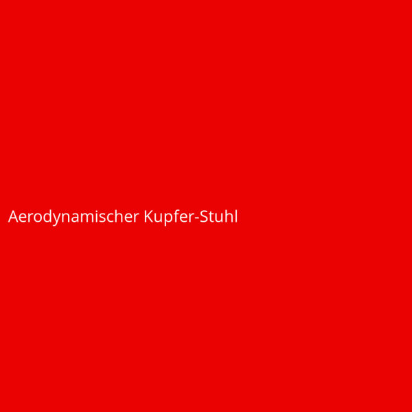 Aerodynamischer Kupfer-Stuhl